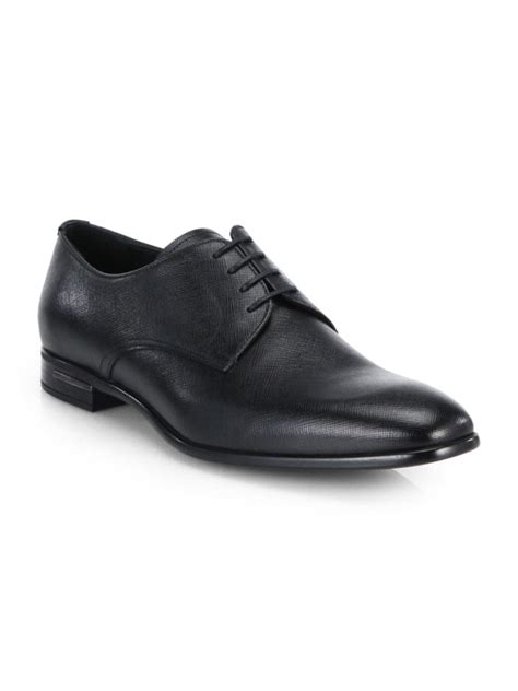 prada 1073 mens black leather|prada black leather shoes.